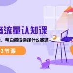 (10713期)2024抖音流量·认知课:掌握流量底层逻辑,明白应该选择什么赛道 (43节课)