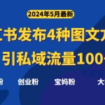 (10677期)最新小红书发布这四种图文,日引私域流量100+不成问题,