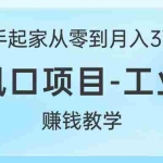 (10663期)白手起家从零到月入3W+,最新风口项目-工业风扇赚钱教学