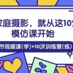 (10582期)学家庭 摄影,就从这10堂模仿课开始 ,10节视频课(学)+10次训练营(练)