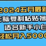 (10578期)2024五月最新AI撸收益玩法 无脑复制粘贴 新手小白也能操作 轻松月入5000+