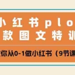 (10553期)小红书 plog爆款图文特训营,教你从0-1做小红书(9节课)