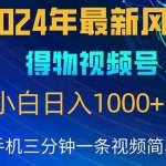 (10548期)2024年5月最新蓝海项目,小白无脑操作,轻松上手,日入1000+