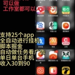 (10534期)靠挂机月入过万,纯挂机适合宝爸宝妈学生党操作,24小时无脑挂机单机一…