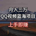 (10427期)月入三万 QQ视频蓝海项目 上手即赚