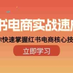 (10384期)小红书电商实战速成课,让你快速掌握红书电商核心技能(28课)