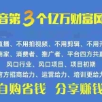 (10382期)火爆全网的抖音优惠券 自用省钱 推广赚钱 不伤人脉 裂变日入500+ 享受…