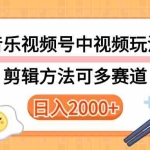 (10322期)多种玩法音乐中视频和视频号玩法,讲解技术可多赛道。详细教程+附带素…