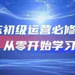(10261期)京东初级运营必修课程,从零开始学习