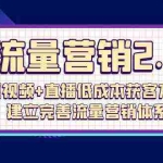 (10114期)流量-营销2.0:短视频+直播低成本获客方法,建立完善流量营销体系(72节)