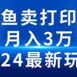 (10091期)2024闲鱼卖打印机,月入3万2024最新玩法