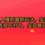 (10068期)快手无人播剧最新玩法,实测24小时不违规不封号,实现睡后收入