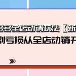 (9974期)拼多多全店动销玩法【新课】,告别亏损从全店动销开始(4节视频课)