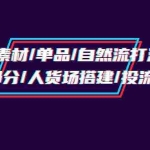 (9908期)千川投流素材/单品/自然流打法实操培训班,素材部分/人货场搭建/投流策略