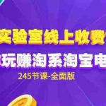 (9859期)电商-实验室 线上收费VIP,带你玩赚淘系淘宝电商(245节课-全面版)