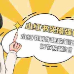 (9755期)小红书实操强化班,小红书制作爆款笔记的方法(8节视频课)