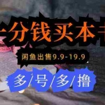 (9695期)每天花1分钱买一本书,闲鱼出售9.9-19.9不等,多账号多撸 新手小白均可操作