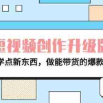 (9734期)电商人必看-短视频创作升级版:2024学点新东西,做能带货的爆款短视频