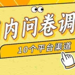 （9732期）简单选题问卷调查，每天12张，新手小白无压力，不需要经验