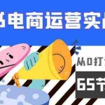 (9724期)小红书电商运营实战课,从0打造全程实操(65节视频课)