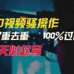 (9649期)中视频骚操作,双重去重100%过原创,3天比必起号,简单无脑,月入3W+