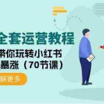 (9624期)小红书全套运营教程:手把手带你玩转小红书,让你流量暴涨(70节课)