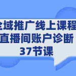 (9577期)全域推广线上课程 _ 直播间账户诊断 37节课
