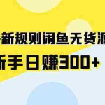 (9522期)2024新规则闲鱼无货源运营新手日赚300+