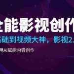 (9271期)全能影视-创作人,0基础到视频大神,影视2.0时代,教你用AI赋能内容创作