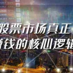 (9270期)某公众号付费文章《股票市场真正赚钱的核心逻辑》