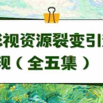 （9252期）利用最新的影视资源裂变引流变现自动引流自动成交（全五集）