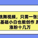 (9222期)高质量跳舞视频,只需一张照片一键生成 零基础小白也能创作 原创视频 涨…