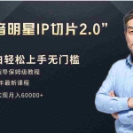 (9181期)小白月入6W+明星网红IP切片2.0,爆单打法(介绍、授权、实操、工具箱)