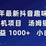 (9083期)2024年最新抖音趣味玩法挂机项目 汤姆猫每日收益1000多小白专属