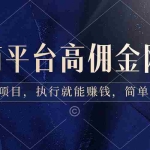 (8728期)电商平台高佣金网拍,靠谱项目,执行就能赚钱,简单操作