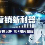 (8403期)品牌营销新利器:ChatGPT专属SOP,70+提问模板