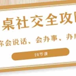 (8352期)27项·餐桌社交 全攻略:教你会说话、会办事、办成事(28节课)