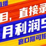 (8196期)风口项目,小红书无人直播带货,直接录播,可矩阵,月入5w+