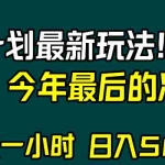 (8151期)视频号分成计划最新玩法,日入500+,年末最后的冲刺