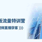 (8109期)实体老板-流量特训营,实体店短视频直播获客(6节课)