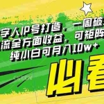(8100期)最新抖音数字人IP号打造,一周破万粉,收徒卖课卖货引流全方面收益,可…