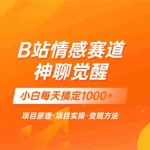 (8057期)蓝海项目,B站情感赛道——教聊天技巧,小白都能一天搞定1000+