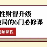 (7988期)女性·财智升级-思维破局的6门必修课,线上视频课程(40节课)