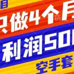 (7952期)抖音蓝海项目,一年只做4个月,空手套,无货源,单日利润5000+