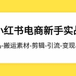 (7741期)2023小红书电商新手实战课程,开店-爆品-搬运素材-剪辑-引流-变现、全流程