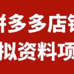 (7667期)拼多多店铺虚拟项目,教科书式操作玩法,轻松月入1000+