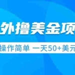 (7623期)撸美金项目 无门槛  操作简单 小白一天50+美刀
