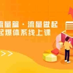 (7547期)8大体系流量篇·流量做起,电商流量起爆体系线上课(30节课)
