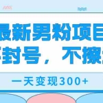 (7450期)最新男粉变现,不擦边,不封号,日入300+(附1360张美女素材)