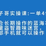 (7430期)一单49.9长期蓝海项目,儿童益智趣味迷宫,一部手机月入3000+(附素材)